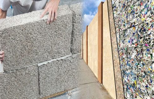 Eco-Friendly House Building Materials Based on Waste