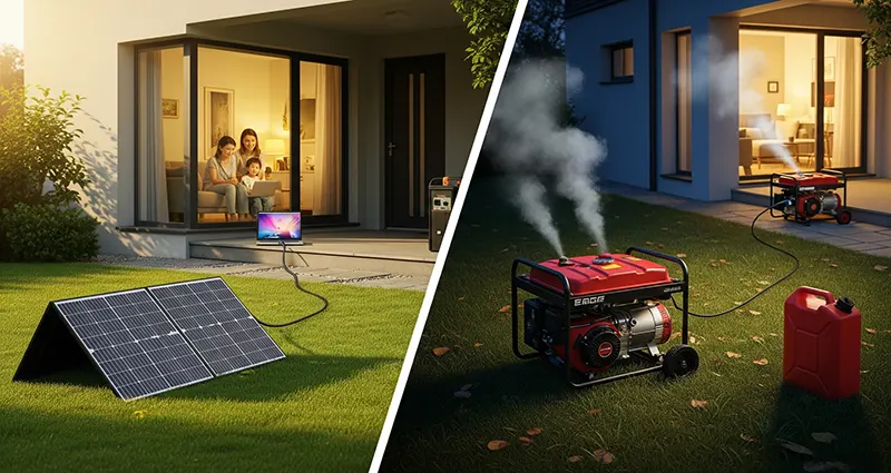 Solar Generator vs Gas Generator for Emergency Power: Which is Better?