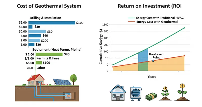 Understanding the Cost and ROI of Geothermal Heating and Cooling Systems