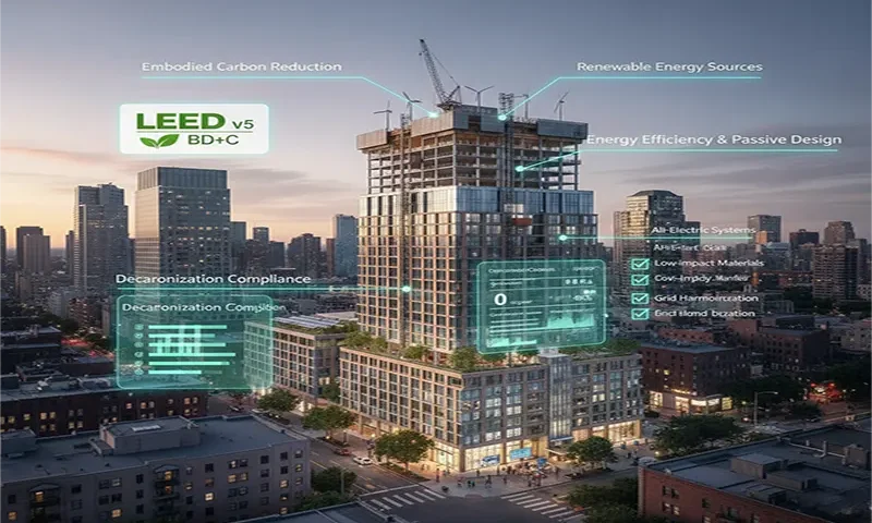 LEED v5 Building Design and Construction (BD+C) Requirements for Decarbonization Compliance