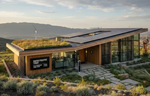 Modern Net Zero Energy House Plans with Solar Integration