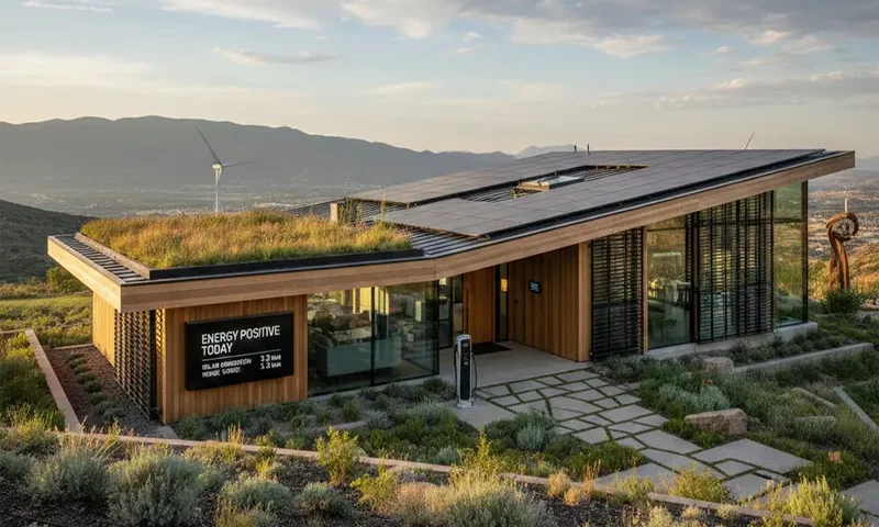 Modern Net Zero Energy House Plans with Solar Integration