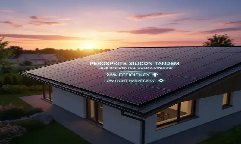 The New Dawn of Efficiency: Best Perovskite-Silicon Tandem Solar Panels for Residential Use in 2026