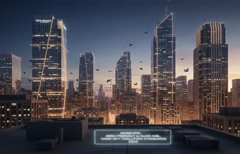 The New Urban Ethics: Municipal Bird-Friendly Glass and Light Pollution Standards for 2026
