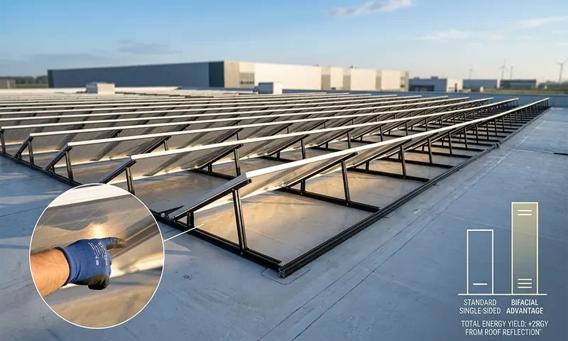 Capturing the Bounce: Advantages of Bifacial Solar Panels for Commercial Flat Roof Installations