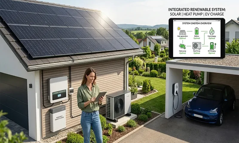 How to Build an Integrated Home Renewable Energy System: Solar, Heat Pumps, and EV Charging