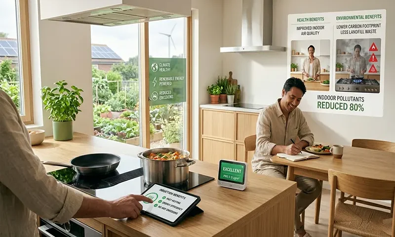 The Health and Environmental Benefits of Switching from Gas to Induction Cooktops